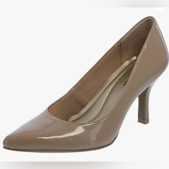 Comfort Plus Beige Heel Pumps, sz. 8